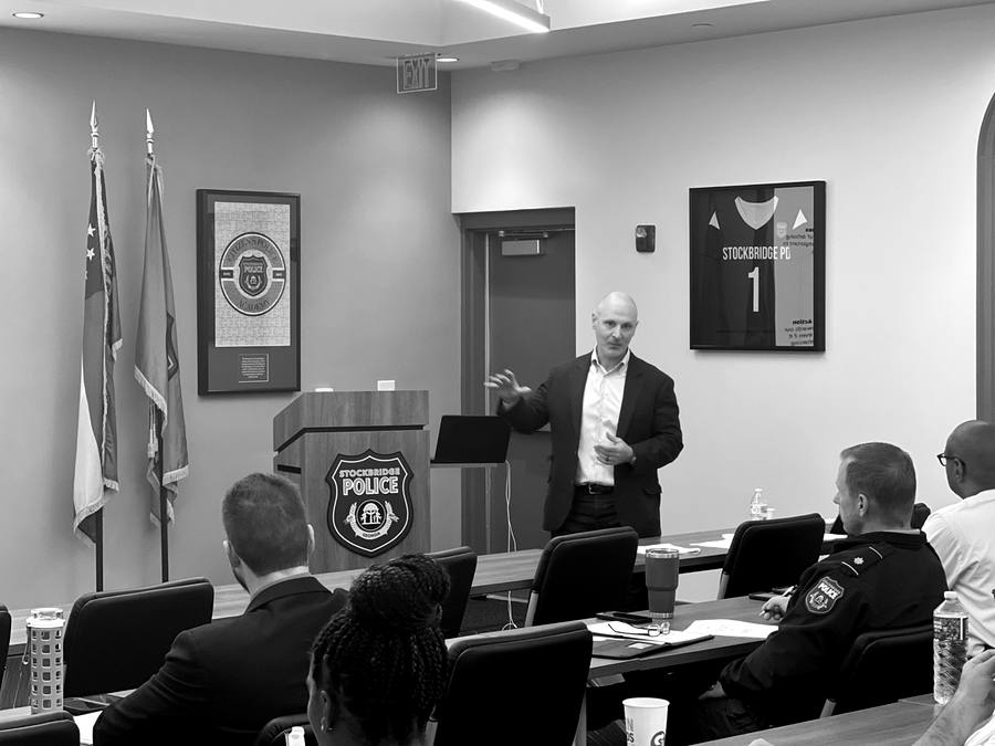 Adam Wright presenting